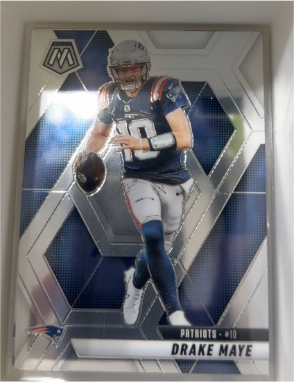 2025 Panini Mosaic #28 Drake Maye — front