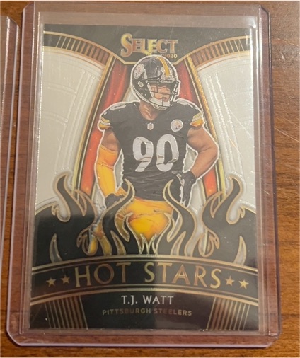 2020 Panini Select #HS19 T.J. Watt Hot Stars — front