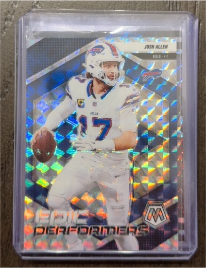 2025 Panini Mosaic #9 Josh Allen Epic Performers Mosaic Buffalo Bills — front