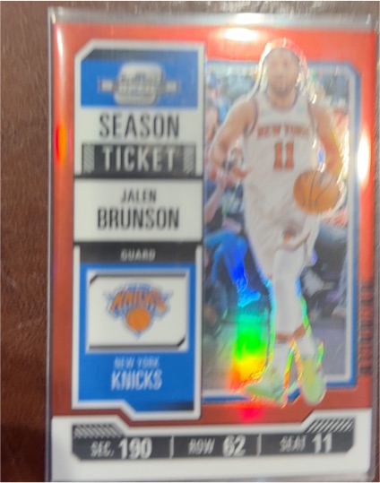 2023-24 Panini Contenders Season Ticket #11 Jalen Brunson — front