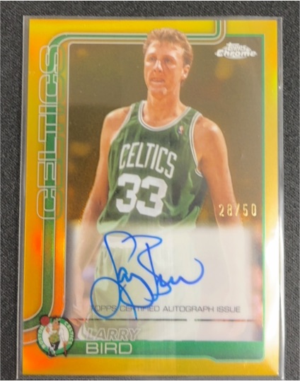 2025-26 Topps Chrome #28/50 Larry Bird — front