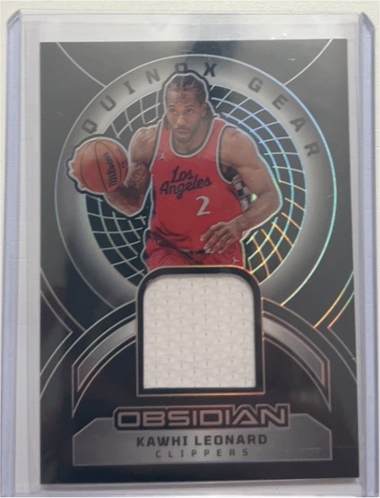 2024-25 Panini Obsidian Equinox Gear #EG-KLL Kawhi Leonard — front