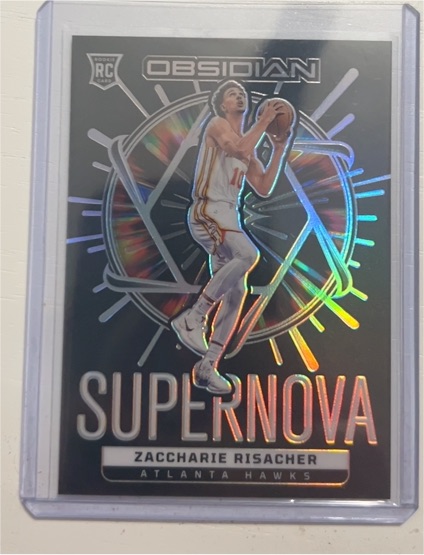 2024-25 Panini Obsidian Supernova Zaccharie Risacher — front