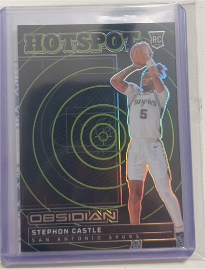 2024-25 Panini Obsidian #6 Stephon Castle Hotspot Rookie — front