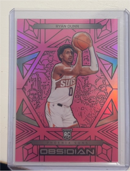 2024-25 Panini Obsidian #158 Ryan Dunn Rookie Electric Etch Bronze Flood — front