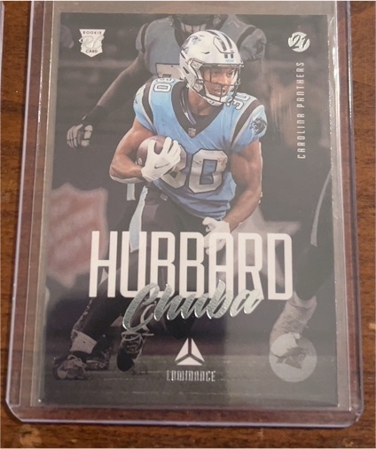 2021 Panini Chronicles Luminance #222 Chuba Hubbard — front
