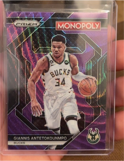 2023-24 Panini Prizm Monopoly #PS5 Giannis Antetokounmpo — front