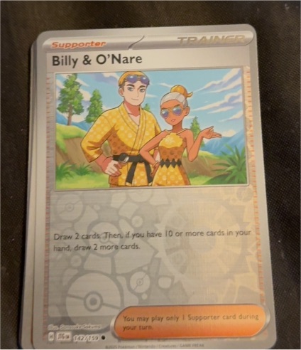 2023 Pokémon Scarlet & Violet Journey Together #142 Billy & O'Nare — front