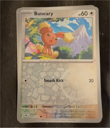2021 Pokémon Prismatic Evolutions #083 Buneary — front