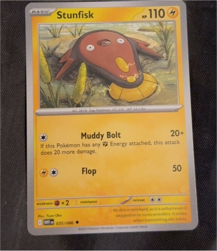 2025 Pokémon Scarlet & Violet #035 Stunfisk — front