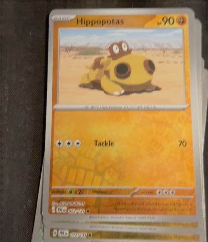 2025 Pokémon SV: Prismatic Evolutions #052 Hippopotas — front