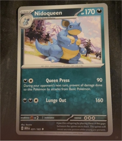2023 Pokémon Scarlet & Violet 151 #031 Nidoqueen — front