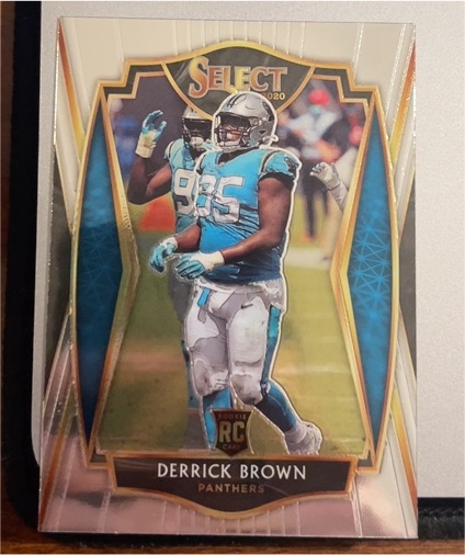 2020 Panini Select #187 Derrick Brown — front