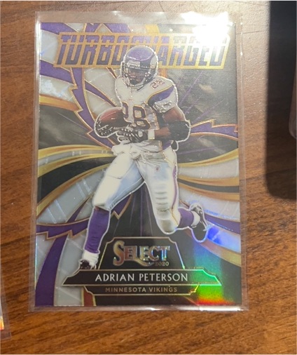 2020 Panini Select #T4 Turbocharged Adrian Peterson — front