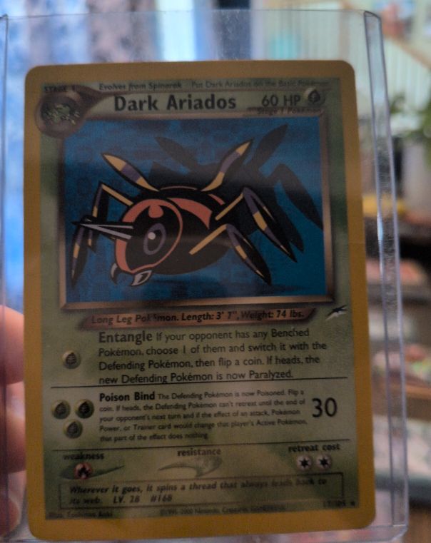 2002 Pokemon Neo Destiny #17 Dark Ariados — front