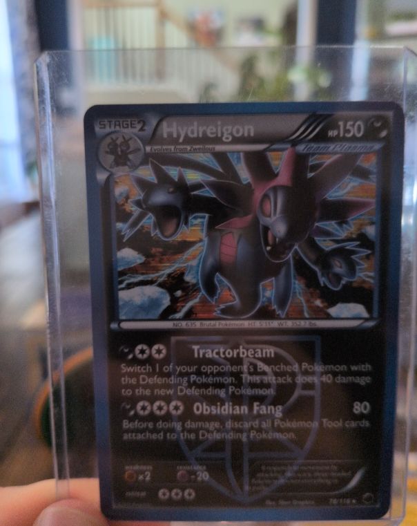 2013 Pokémon Black & White #78 Hydreigon Team Plasma Plasma Freeze — front