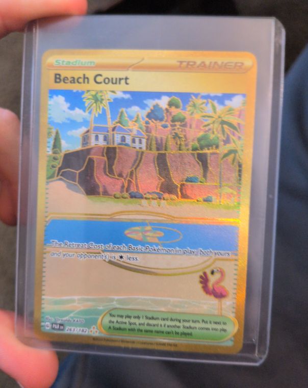 2023 Pokémon SV04: Paradox Rift #263 Beach Court — front