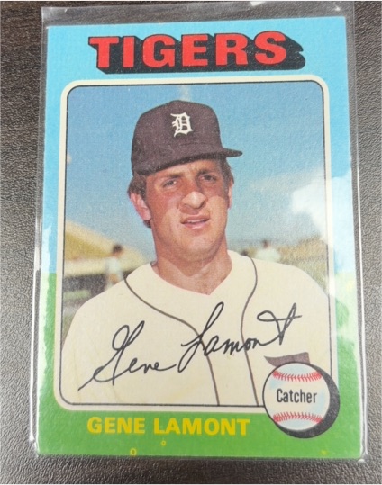 1975 Topps #593 Gene Lamont — front