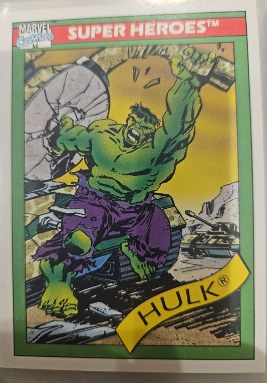 1990 Impel Marvel Universe Series 1 #3 Hulk — front