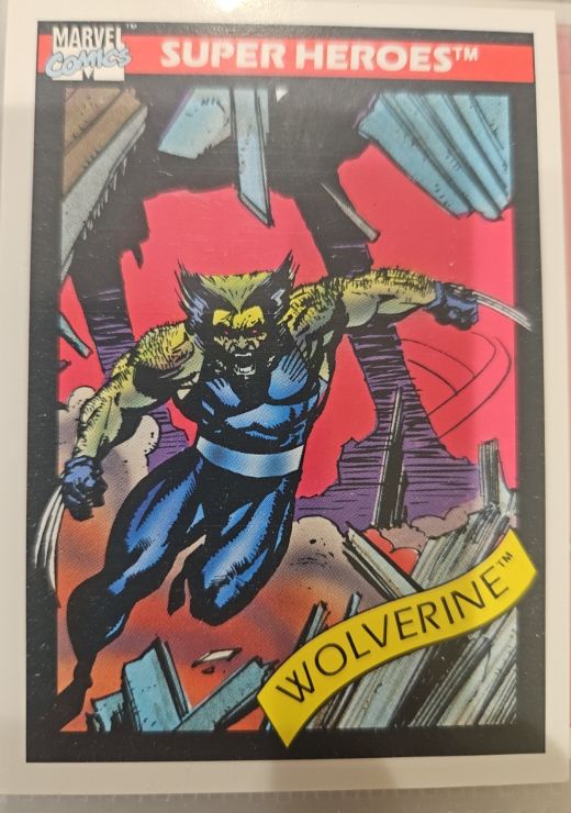 1990 Impel Marvel Universe #37 Wolverine — front