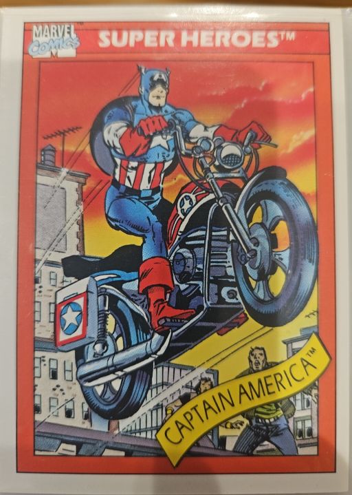 1990 Impel Marvel Universe #31 Captain America — front