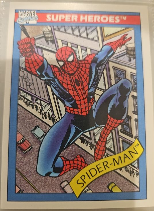 1990 Impel Marvel Universe Super Heroes #29 Spider-Man — front