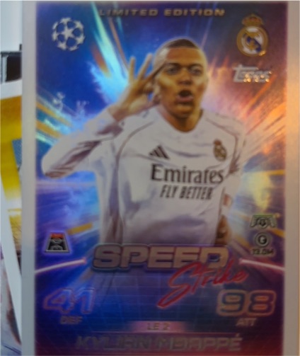 2025 Topps Match Attax #LE2 Kylian Mbappé — front