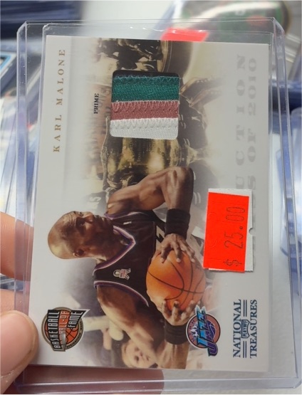 2010 National Treasures Prime #Karl Malone — front