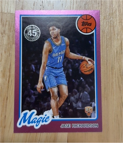 2025-26 Topps Basketball 45th Anniversary #80BK-71 Jase Richardson — front