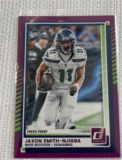 2025 Donruss #6 Jaxon Smith-Njigba Press Proof — front