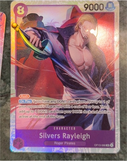 One Piece Card Game OP13-066 Silvers Rayleigh — front