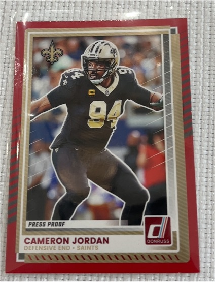 2025 Donruss Press Proof Red #254 Cameron Jordan — front