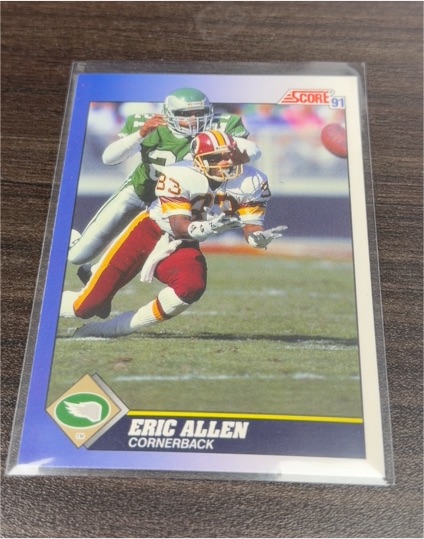 1991 Score #2 Eric Allen — front