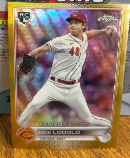 2022 Topps Chrome Update #US249 Nick Lodolo Rookie Debut — front