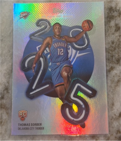 2025-26 Topps NBA #C25-15 Thomas Sorber — front