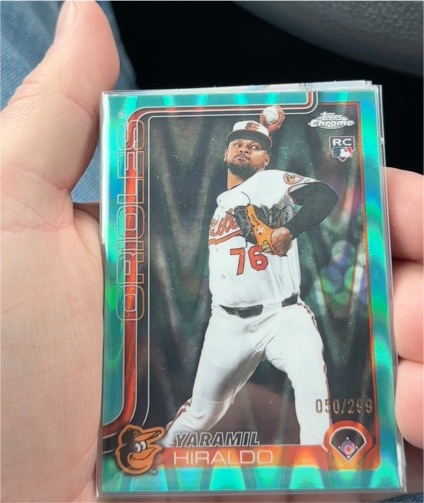 2025 Topps Chrome Update #USC78 Yaramil Hiraldo — front