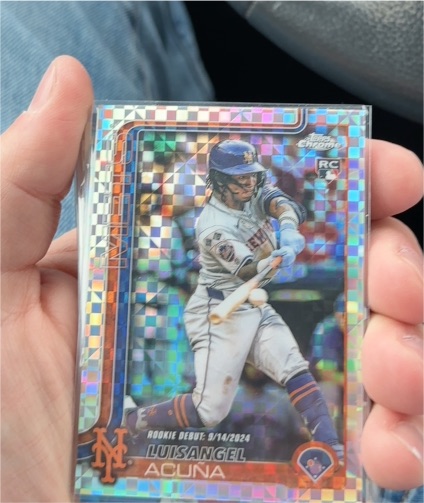 2025 Topps Chrome Update #USC53 Luisangel Acuna — front