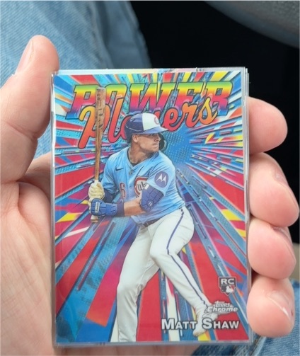 2025 Topps Chrome Update Power Players #PP-26 Matt Shaw — front