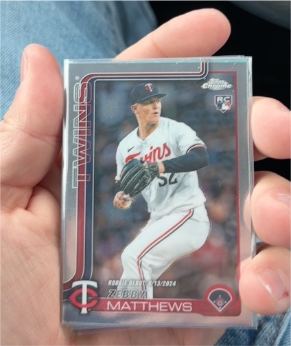 2025 Topps Chrome Update #USC171 Zebby Matthews — front