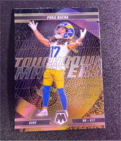 2025 Panini Mosaic Touchdown Masters #12 Puka Nacua — front
