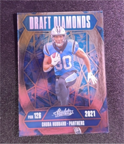 2025 Panini Absolute Draft Diamonds #DD-CHD Chuba Hubbard — front