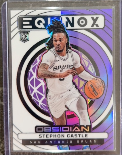 2024-25 Panini Obsidian Equinox #6 Stephon Castle — front