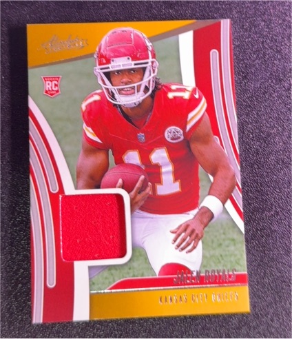 2025 Panini Absolute #ARM-JRS Jalen Royals Absolute Rookie Materials — front