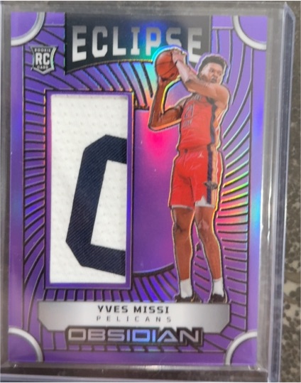 2024-25 Panini Obsidian #EM-MS1 Yves Missi Rookie Patch — front