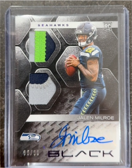 2025 Panini Black #RSM-JME Jalen Milroe — front