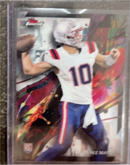 2024 Topps Finest #10 Drake Maye — front