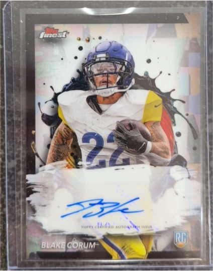 2024 Topps Finest #RFA-BC Blake Corum Rookie Finest Autographs — front