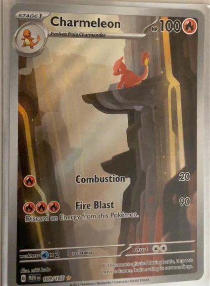 2022 Pokémon Scarlet & Violet 151 #169/165 Charmeleon Illustration Rare — front