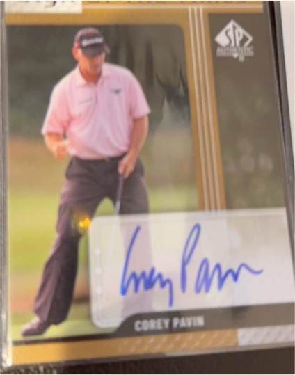 2012 SP Authentic Sign of the Times #ST-CP Corey Pavin — front