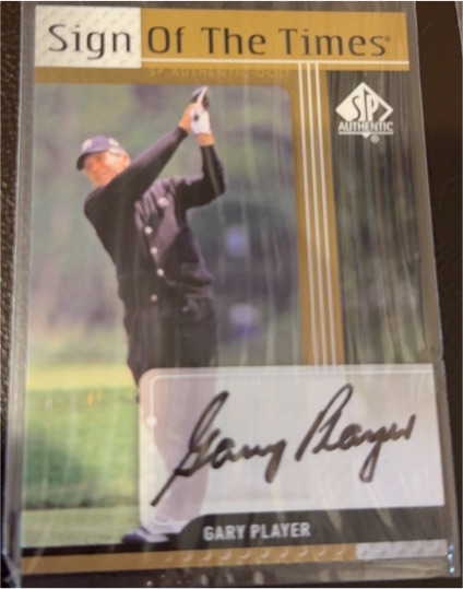 2012 Upper Deck SP Authentic Sign of The Times Gary Player — front